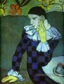 Arlequin penché 1901 cubisme Pablo Picasso